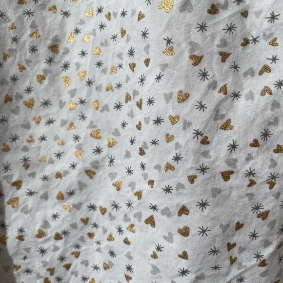 Talbots | 1X Plus Twinkle Heart Print Blouse White - Picture 11 of 13